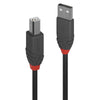 Lindy 36675 5m USB-A (M) 2.0 To USB-B (M) 2.0 Anthra Line 480Mbps Cable - Black