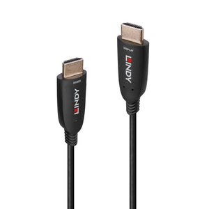 Lindy 38510 10m HDMI (M) 2.1 Anthra Line 7680x4320@60Hz / 3840x2160@120Hz Fibre Optic Hybrid Cable - Black