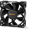 be quiet! Pure Wings 2 High Speed Black Fan, 80mm, 1900RPM, 3-Pin PWM Fan Connector, Black Frame, Black Blades, 7 Airflow-Optimized Fan Blades That Reduce Noise Generating Turbulence