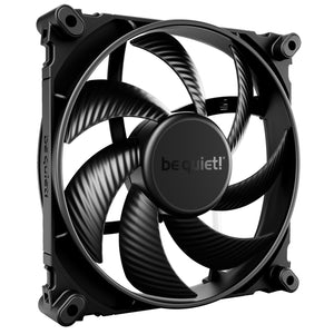 be quiet! Silent Wings 4 PWM High Speed Black Fan, 140mm, 1900RPM, 4-Pin PWM Fan Connector, Black Frame, Black Blades, Optimized Fan Blades for High End Performance, 2 Mounting Options