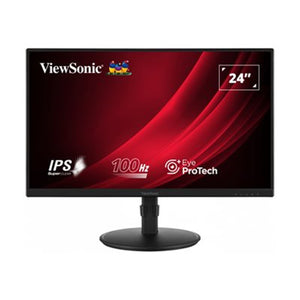 Viewsonic VG2408A 24 Inch Monitor, Full HD, 100Hz, 5ms, HDMI, Display Port, VGA, USB Hub, Height Adjust, Swivel, Pivot, Speakers.