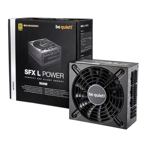 Be Quiet! 500W be quiet! SFX-L, Full Modular, 80PLUS Gold, Single Rail, 41.7A, 120mm Fan, SFX PSU w/ ATX Bracke