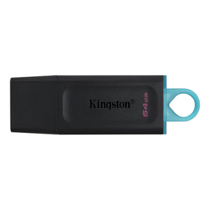 Kingston DataTraveler Exodia 64GB USB 3.2 Black with Cyan loop USB Flash Drive